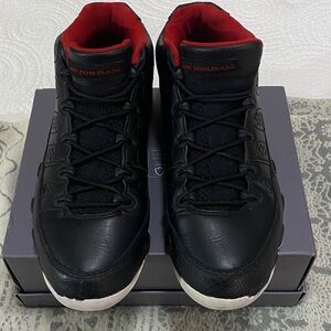 Air Jordan 9 Retro Low Snakeskin Red Black Leather (832822-001)